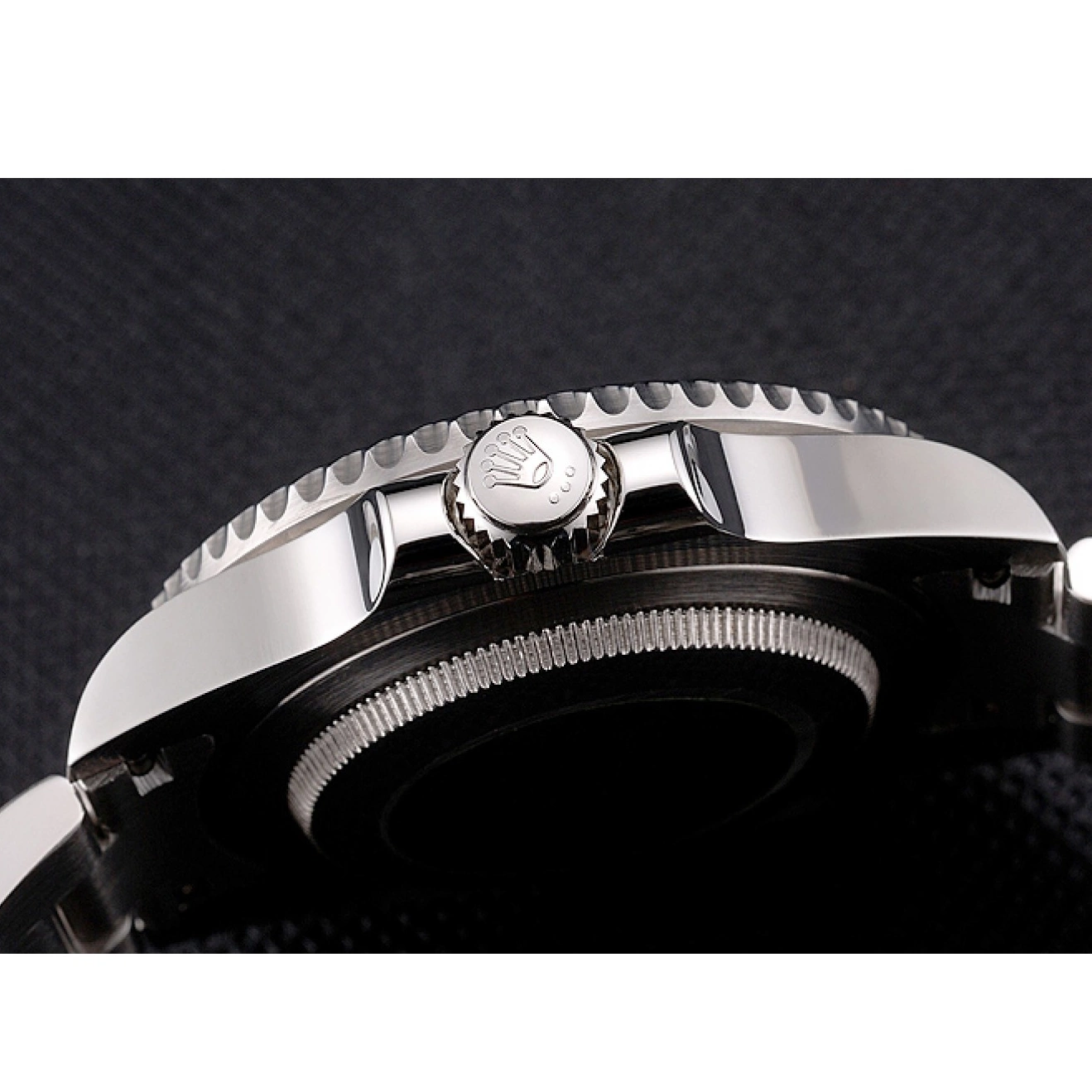 Aaa replica watch Case Stainless Silver Dial Steel Submariner Rolex And Swiss Bracelet Bezel Markings Diamond Black 0619